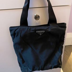 Prada Black Nylon Tote